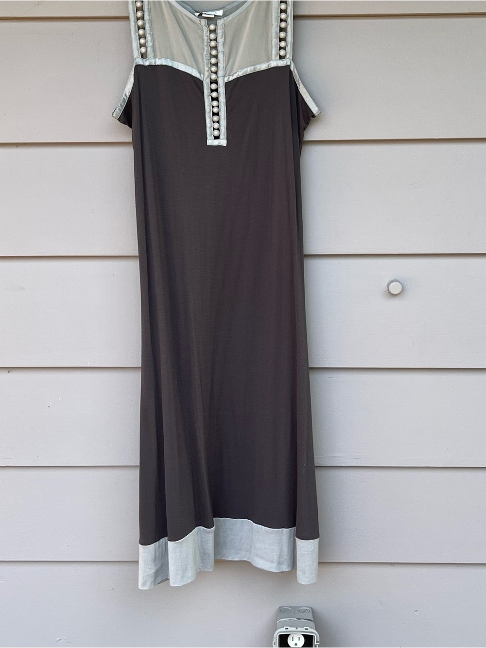 Nougat London Gray Viscose Silk Dress Vintage Y2K Fairycore Whimsigoth US 4 New